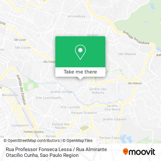 Mapa Rua Professor Fonseca Lessa / Rua Almirante Otacílio Cunha