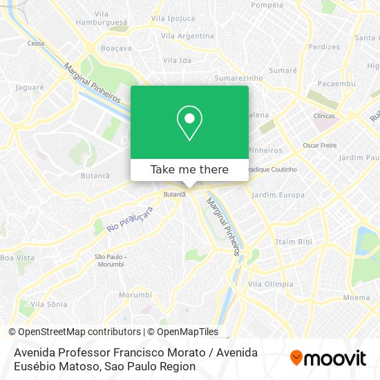 Avenida Professor Francisco Morato / Avenida Eusébio Matoso map