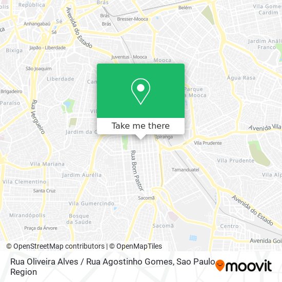 Mapa Rua Oliveira Alves / Rua Agostinho Gomes