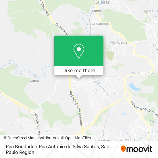 Mapa Rua Bondade / Rua Antonio da Silva Santos