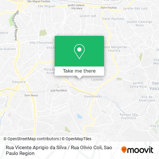 Rua Vicente Aprígio da Silva / Rua Olívio Coli map