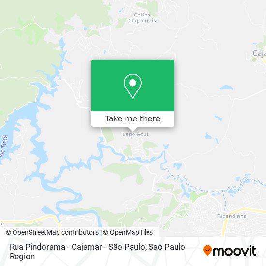 Rua Pindorama - Cajamar - São Paulo map