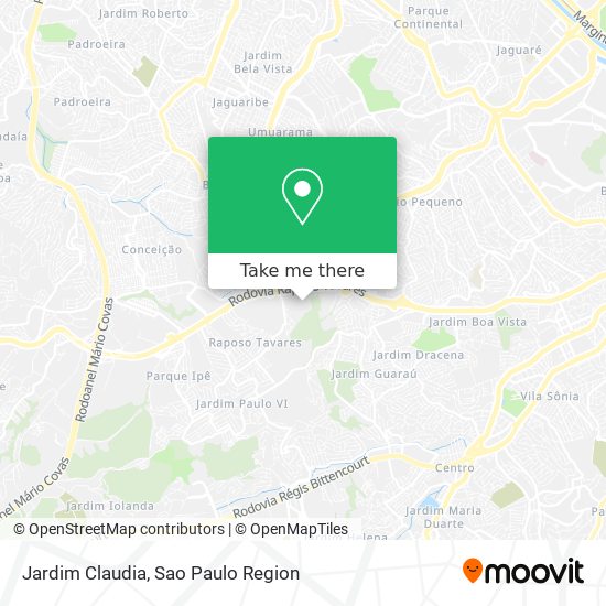 Jardim Claudia map