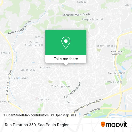 Rua Piratuba 350 map