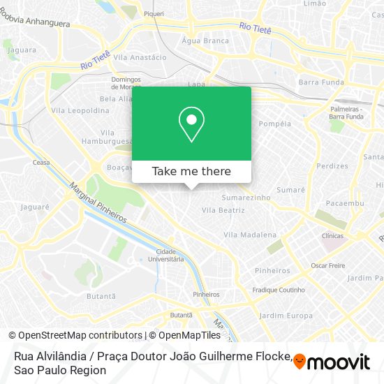 Rua Alvilândia / Praça Doutor João Guilherme Flocke map