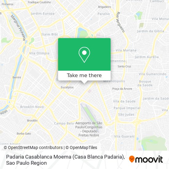 Mapa Padaria Casablanca Moema (Casa Blanca Padaria)