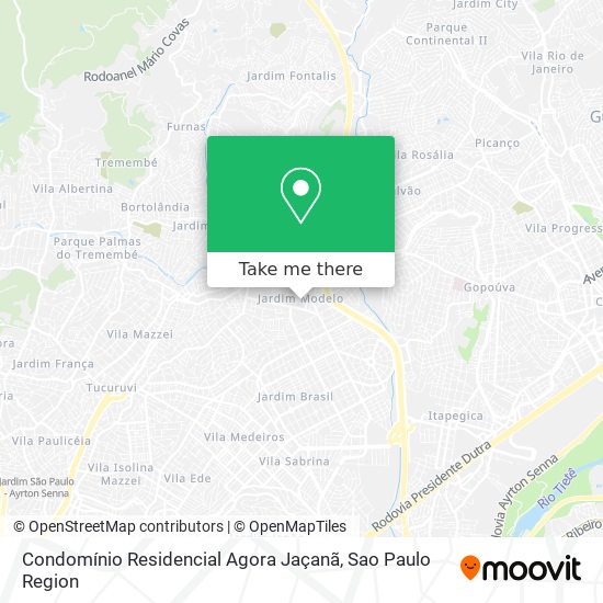 Mapa Condomínio Residencial Agora Jaçanã