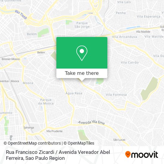 Rua Francisco Zicardi / Avenida Vereador Abel Ferreira map