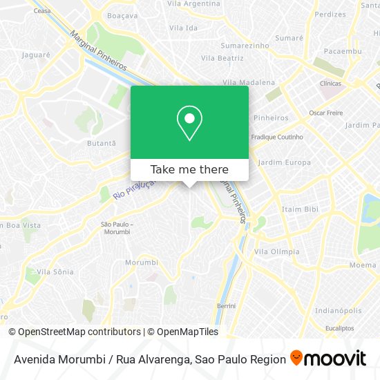 Avenida Morumbi / Rua Alvarenga map