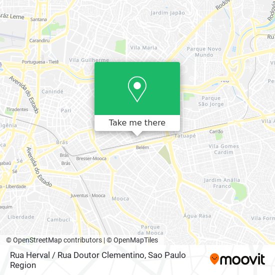 Rua Herval / Rua Doutor Clementino map