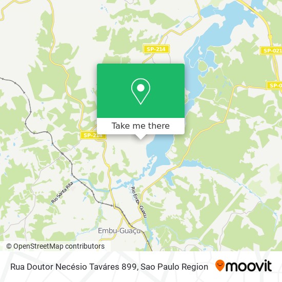 Mapa Rua Doutor Necésio Taváres 899