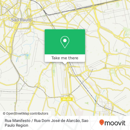 Mapa Rua Manifesto / Rua Dom José de Alarcão