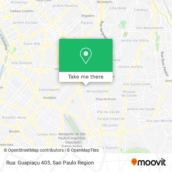 Mapa Rua: Guapiaçu 405