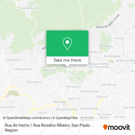 Mapa Rua do Horto / Rua Rosalvo Ribeiro