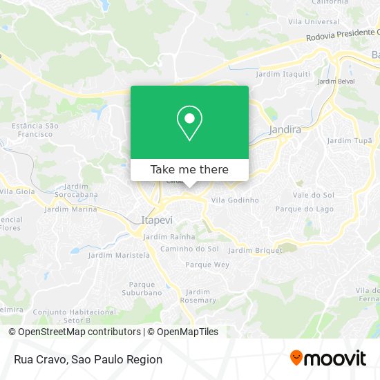 Rua Cravo map