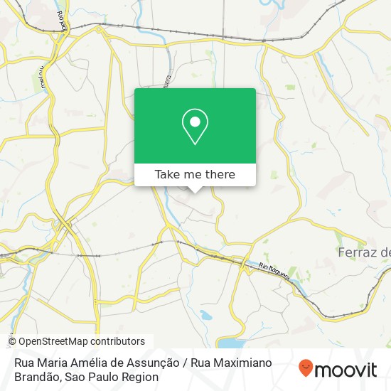 Mapa Rua Maria Amélia de Assunção / Rua Maximiano Brandão