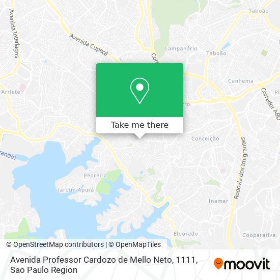 Avenida Professor Cardozo de Mello Neto, 1111 map