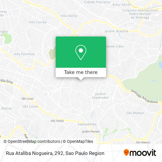 Mapa Rua Ataliba Nogueira, 292