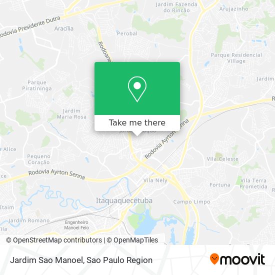 Mapa Jardim Sao Manoel