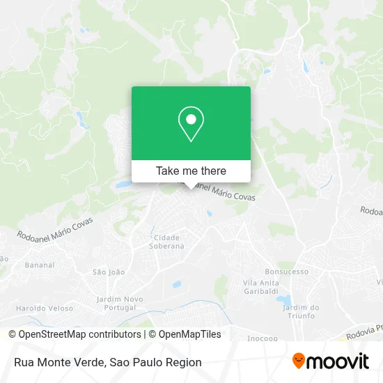 Rua Monte Verde map