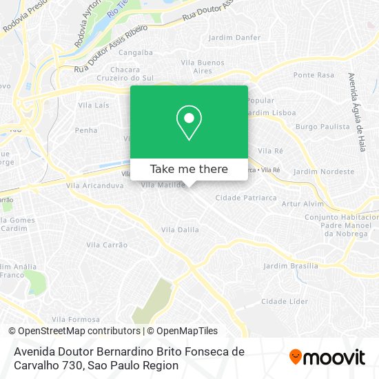 Avenida Doutor Bernardino Brito Fonseca de Carvalho 730 map