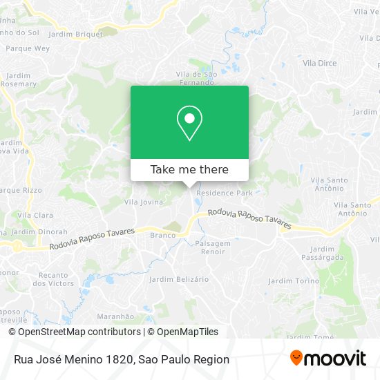 Rua José Menino 1820 map
