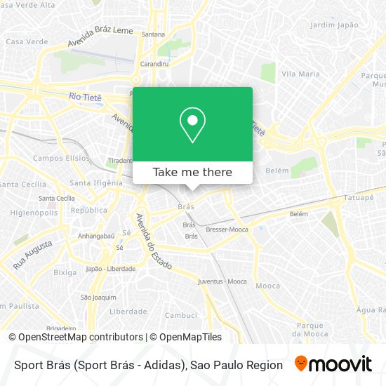 Sport Brás (Sport Brás - Adidas) map