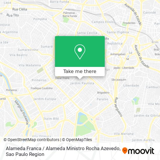 Alameda Franca / Alameda Ministro Rocha Azevedo map