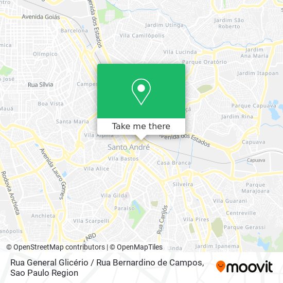 Rua General Glicério / Rua Bernardino de Campos map