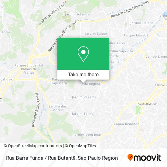 Rua Barra Funda / Rua Butantã map