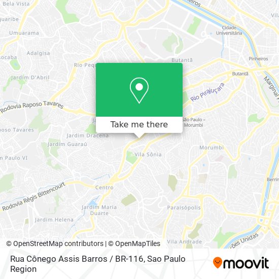 Rua Cônego Assis Barros / BR-116 map