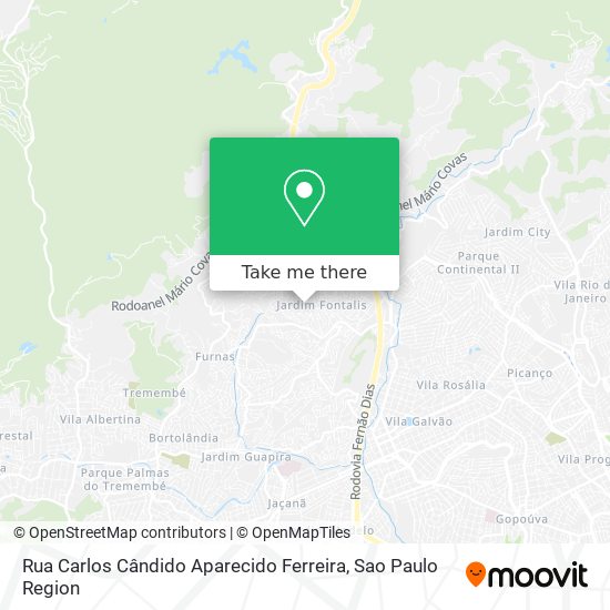 Rua Carlos Cândido Aparecido Ferreira map