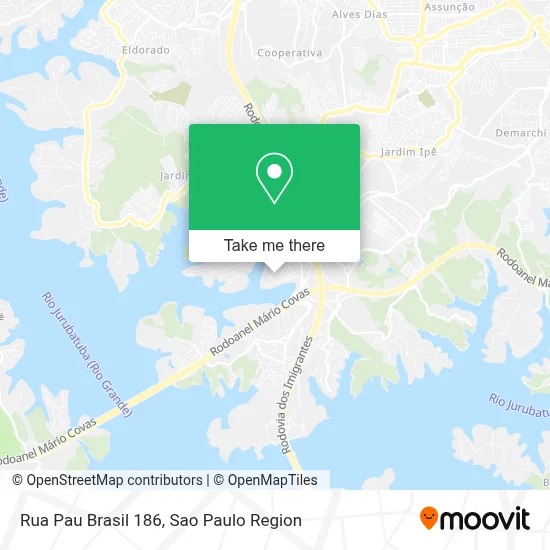 Rua Pau Brasil 186 map