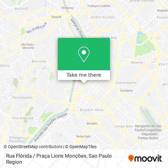 Rua Flórida / Praça Lions Monções map