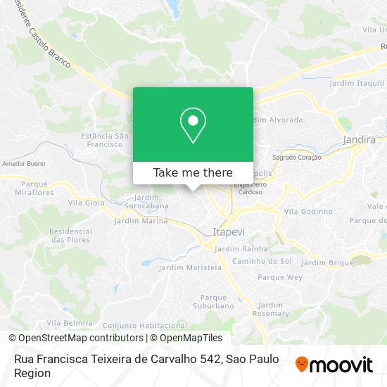 Rua Francisca Teixeira de Carvalho 542 map