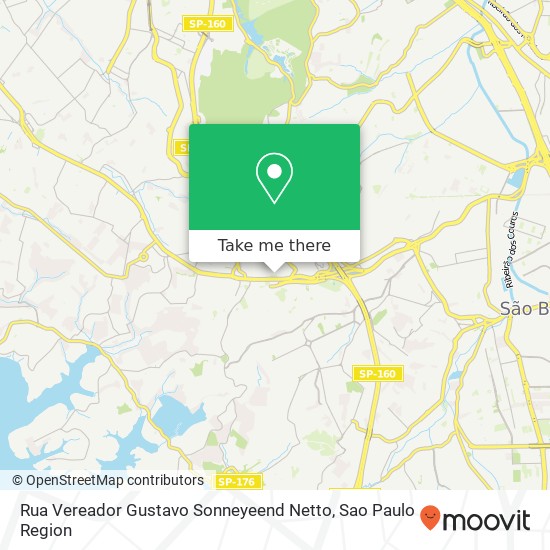 Rua Vereador Gustavo Sonneyeend Netto map