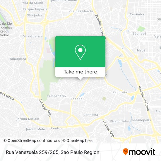 Rua Venezuela 259/265 map