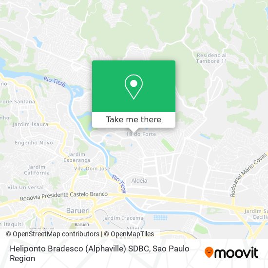 Heliponto Bradesco (Alphaville) SDBC map