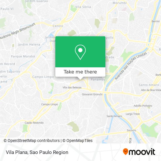 Vila Plana map