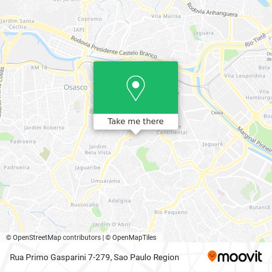 Rua Primo Gasparini 7-279 map