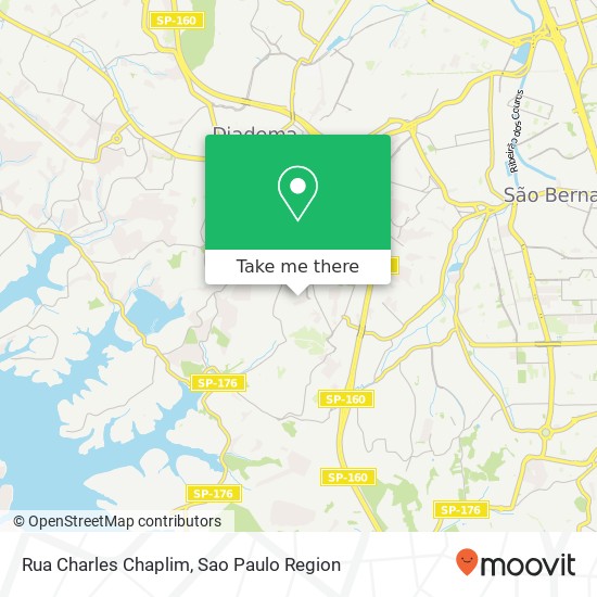 Rua Charles Chaplim map
