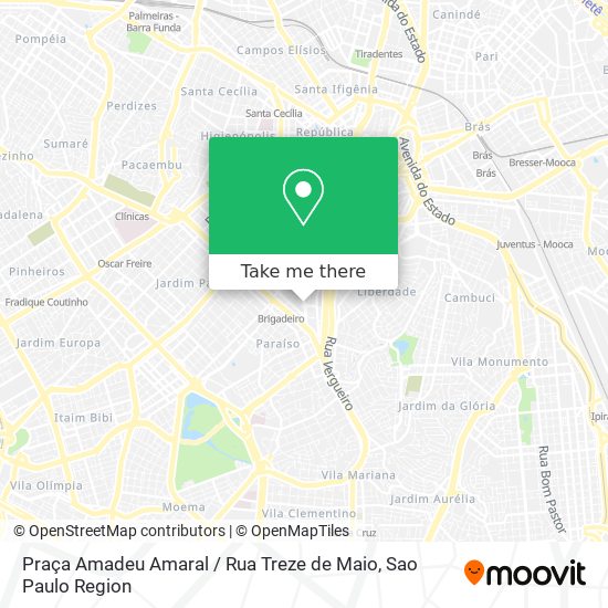 Praça Amadeu Amaral / Rua Treze de Maio map