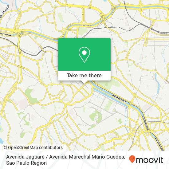 Avenida Jaguaré / Avenida Marechal Mário Guedes map