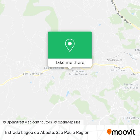 Estrada Lagoa do Abaeté map