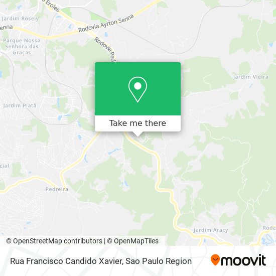 Rua Francisco Candido Xavier map