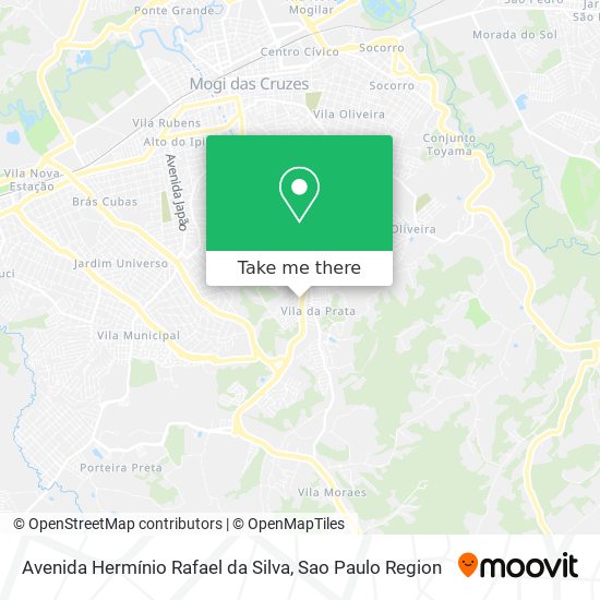 Mapa Avenida Hermínio Rafael da Silva