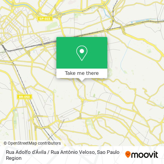 Mapa Rua Adolfo d'Ávila / Rua Antônio Veloso