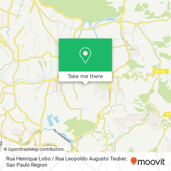 Mapa Rua Henrique Lobo / Rua Leopoldo Augusto Teuber