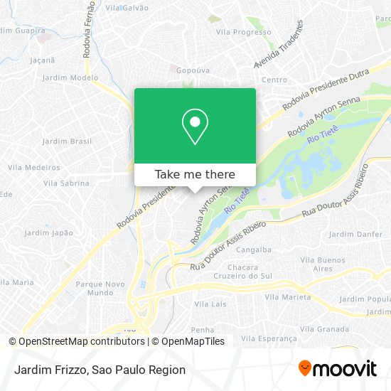 Jardim Frizzo map