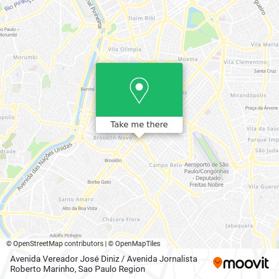 Avenida Vereador José Diniz / Avenida Jornalista Roberto Marinho map